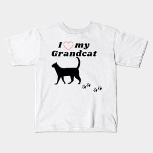 I love my Grandcat Kids T-Shirt